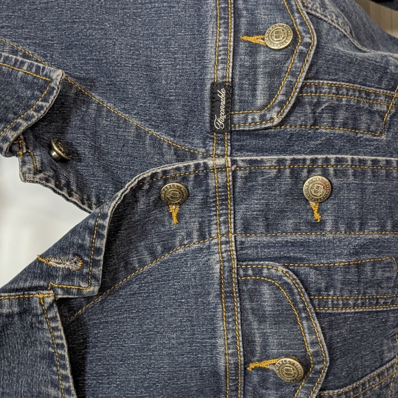 Faconnable Cotton Blend Button Up Fitted Jean Jacket Made in Macau XS - Picture 2 of 6